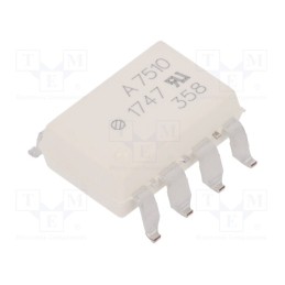 1 pcs x BROADCOM (AVAGO) - HCPL-7510-300E - Optocoupler, SMD, Ch: 1, OUT: isolation amplifier, 3.75kV, 15kV/μs