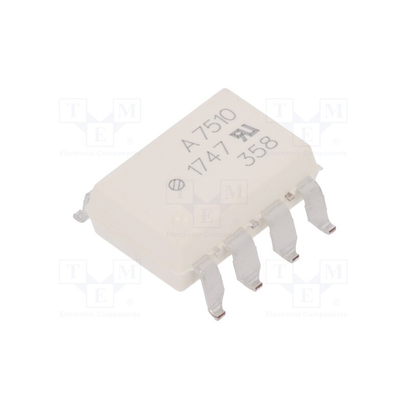 1 pcs x BROADCOM (AVAGO) - HCPL-7510-300E - Optocoupler, SMD, Ch: 1, OUT: isolation amplifier, 3.75kV, 15kV/μs