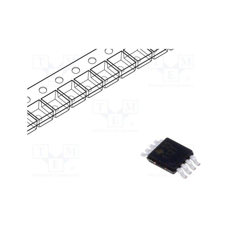 1 pcs x TEXAS INSTRUMENTS - TMP75AIDGKR - IC: temperature sensor, -40÷125°C, VSOP8, SMD, Accur: ±1,0°C, 12bit