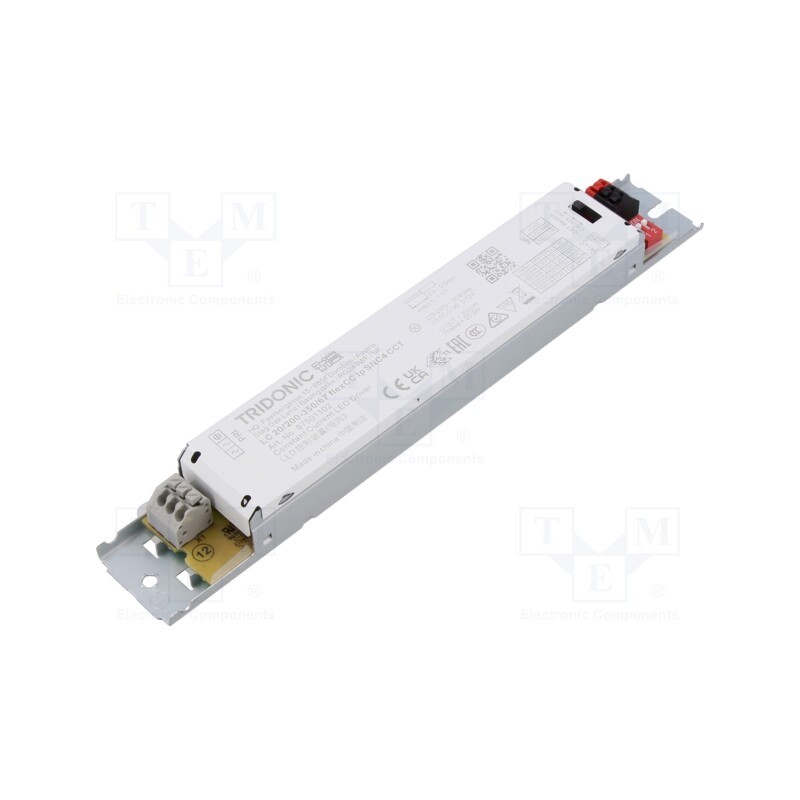 1 pcs x TRIDONIC - LC 20/200-350/67 FLEXCC LP SNC4 CCT - Power supply: switched-mode, LED, 20W, 27÷67VDC, 200÷350mA, IP20