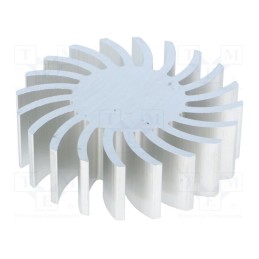 1 pcs x FISCHER ELEKTRONIK - SK57120AL - Heatsink, LED, Ø: 70mm, H: 20mm