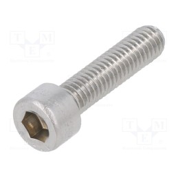 100 pcs x KRAFTBERG - M6X25/D912-A2 - Screw, M6x25, 1, Head: cheese head, hex key, HEX 5mm, DIN 912