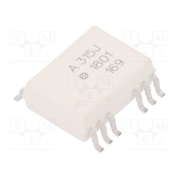1 pcs x BROADCOM (AVAGO) - HCPL-315J-000E - Optocoupler, SMD, Ch: 2, OUT: IGBT driver, 5kV, SO16, 10kV/μs