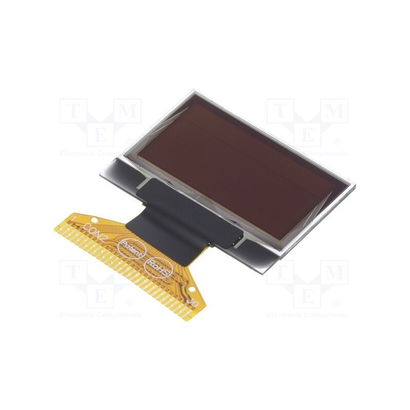 1 pcs x RAYSTAR OPTRONICS - REX012864MXPP3N00001 - Display: OLED, graphical, 0.96', 128x64, Dim: 26.7x19.26x1.26mm