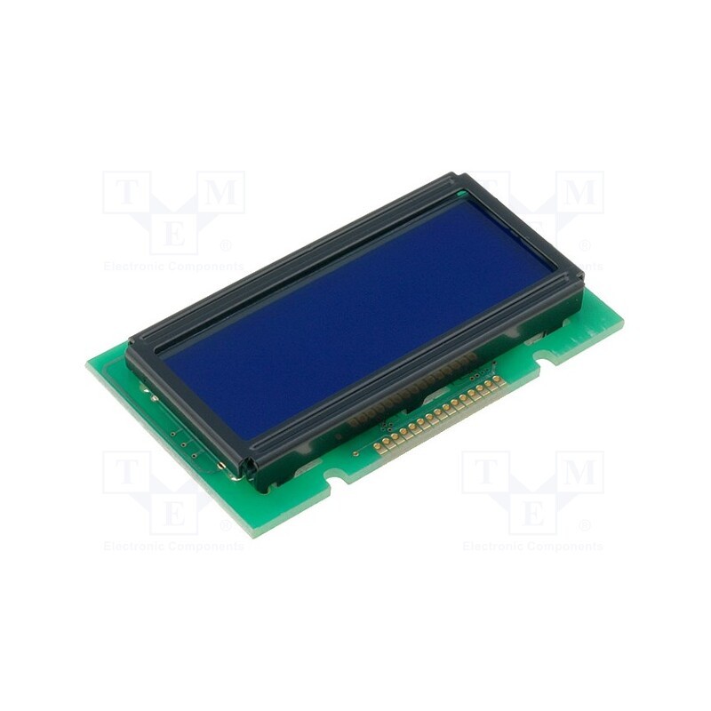 1 pcs x RAYSTAR OPTRONICS - RC1202A-BIY-CSX - Display: LCD, alphanumeric, STN Negative, 12x2, blue, LED, PIN: 15