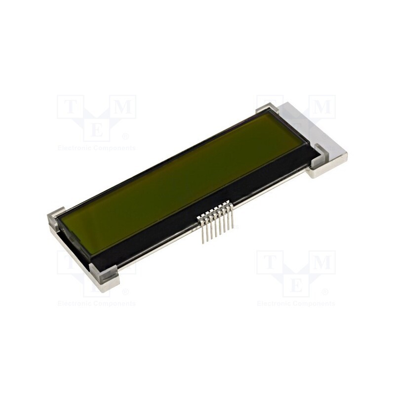 1 pcs x RAYSTAR OPTRONICS - RX1602A3-YHW-TS - Display: LCD, alphanumeric, COG,STN Positive, 16x2, yellow-green