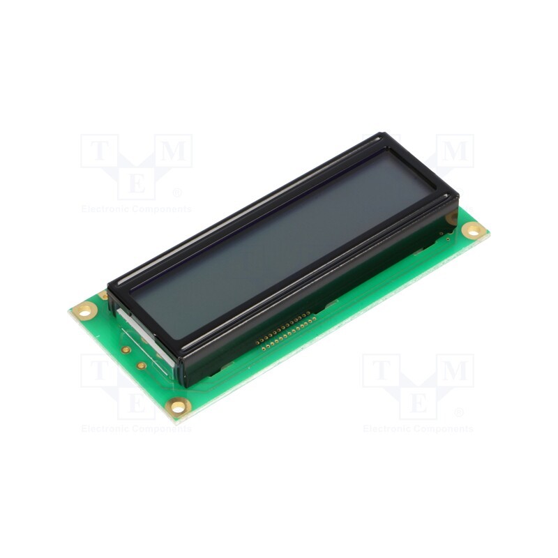 1 pcs x RAYSTAR OPTRONICS - RC1602B-GHW-ESX - Display: LCD, alphanumeric, STN Positive, 16x2, gray, 80x36x13.5mm