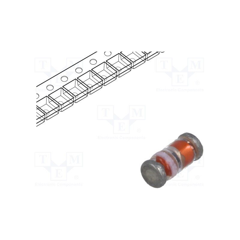 1 pcs x MICROCHIP (MICROSEMI) - 1N4150UR-1 - Diode: switching, SMD, 75V, 200mA, 4ns, DO213AA, Ufmax: 1V,