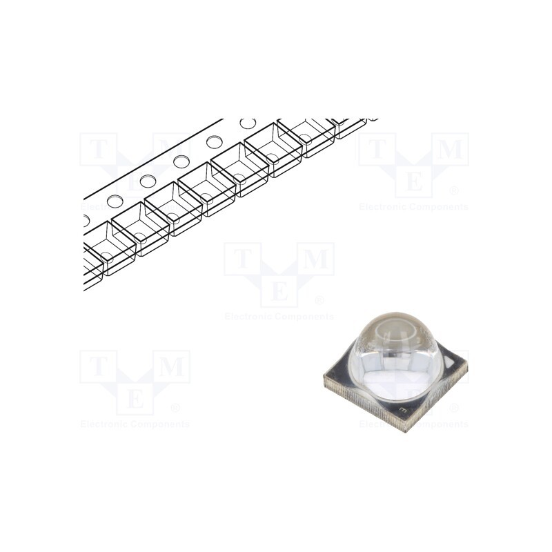 1 pcs x ProLight Opto - PBSD-10JLA-GM - Power LED, UV, 48°, 2000mA, λd: 385÷390nm, Pmax: 10W, 7x7x5.7mm