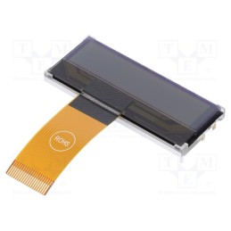 1 pcs x RAYSTAR OPTRONICS - RX1602A2-GHW-TS - Display: LCD, alphanumeric, COG,STN Positive, 16x2, gray, LED