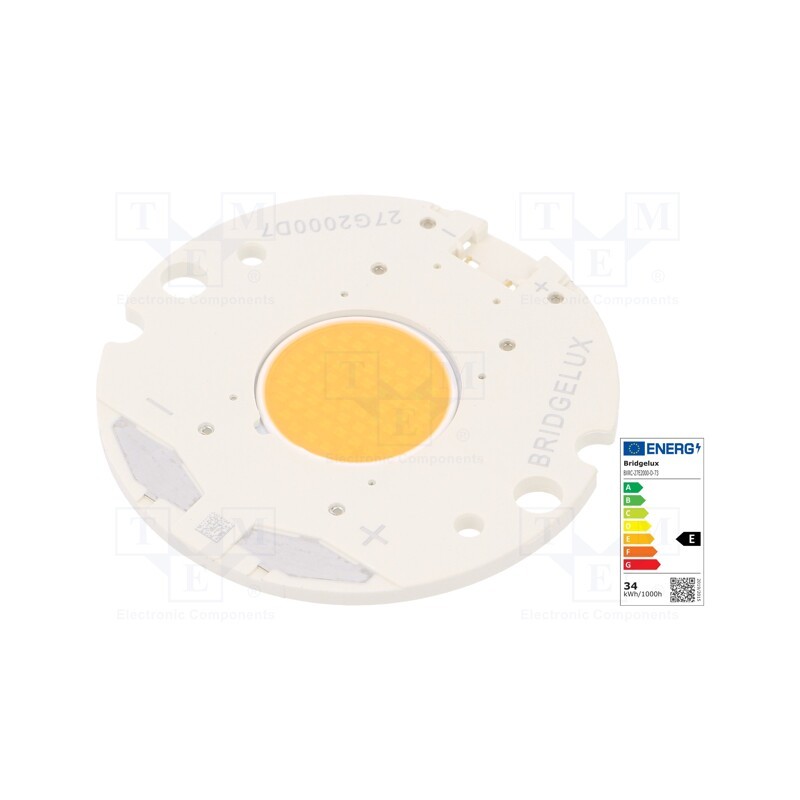1 pcs x BRIDGELUX - BXRC-27E2000-D-73 - Power LED, COB, 120°, 500mA, P: 15.5W, 2196lm, Ø36.2mm, CRImin: 80