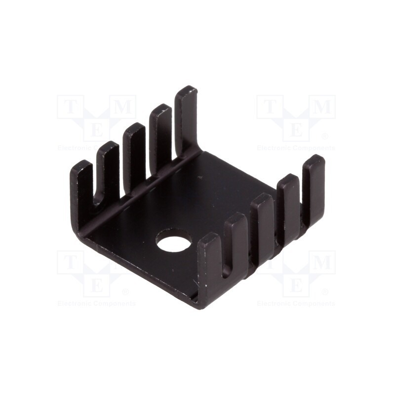 2 pcs x STONECOLD - HS-001 - Heatsink: moulded, TO220, black, L: 19mm, W: 19mm, H: 9.5mm, aluminium