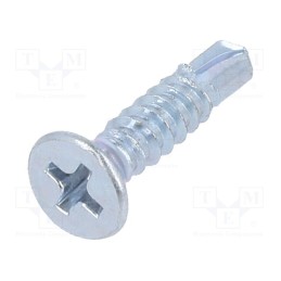 100 pcs x BOSSARD - 1394215 - Screw, for metal, 4.2x19, Head: countersunk, Phillips, PH2, zinc