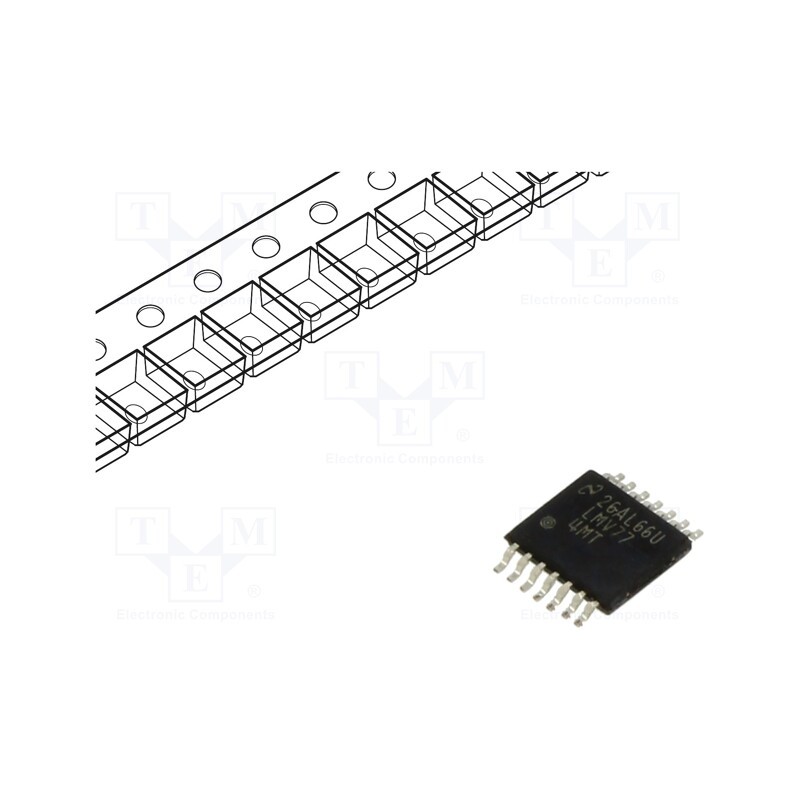 1 pcs x TEXAS INSTRUMENTS - LMV774MTX/NOPB - IC: operational amplifier, 3.5MHz, 2.7÷5.5V, Ch: 4, TSSOP14
