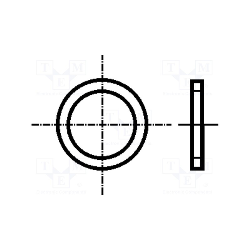 100 pcs x BOSSARD - 1271407 - Washer, round, M12, D16mm, h2mm, steel, Plating: zinc, BN 739