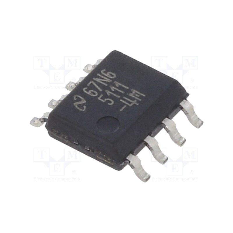 1 pcs x TEXAS INSTRUMENTS - LM5111-4M/NOPB - IC: driver, low-side,MOSFET gate driver, SO8, -5÷3A, Ch: 2