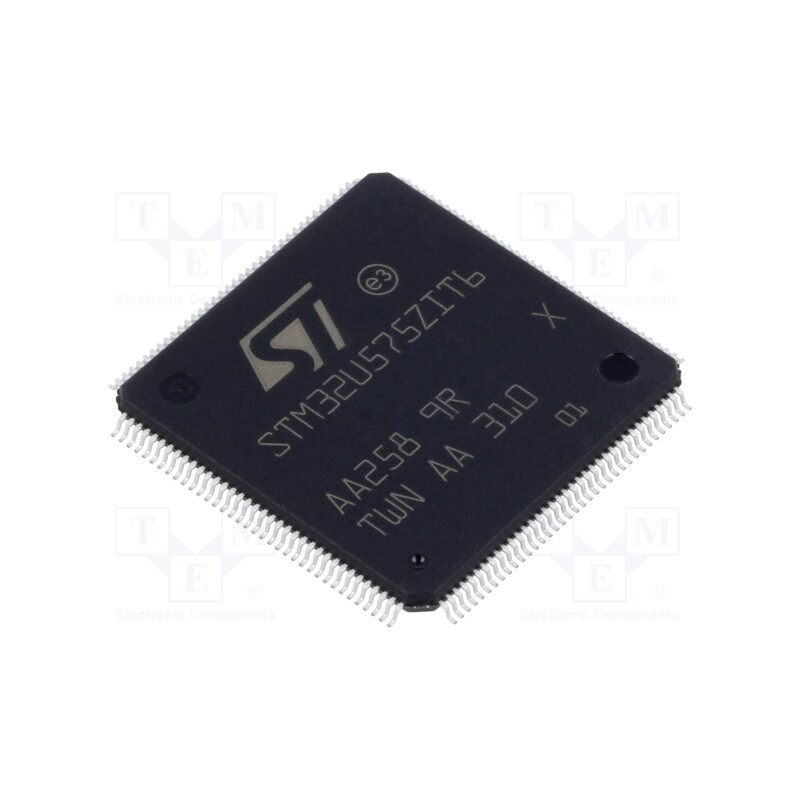 1 pcs x STMicroelectronics - STM32U575ZIT6 - IC: ARM microcontroller, 160MHz, LQFP144, 1.71÷3.6VDC, 2MBFLASH