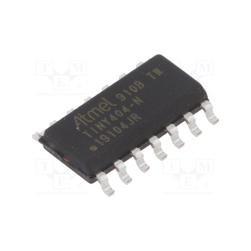 3 pcs x MICROCHIP TECHNOLOGY - ATTINY404-SSN - IC: AVR microcontroller, SO14, Ext.inter: 10, Cmp: 1, ATTINY, 1.27mm