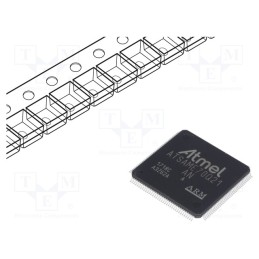 1 pcs x MICROCHIP TECHNOLOGY - ATSAME70Q21A-AN - IC: ARM microcontroller, LQFP144, 1.62÷3.6VDC, Ext.inter: 114