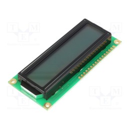 1 pcs x RAYSTAR OPTRONICS - RC1602B-GHW-CSX - Display: LCD, alphanumeric, STN Positive, 16x2, gray, 80x36x13.5mm