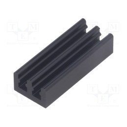 2 pcs x FISCHER ELEKTRONIK - ICKSMDO25SA - Heatsink: extruded, black, L: 25mm, W: 10mm, H: 6mm, 26K/W, aluminium