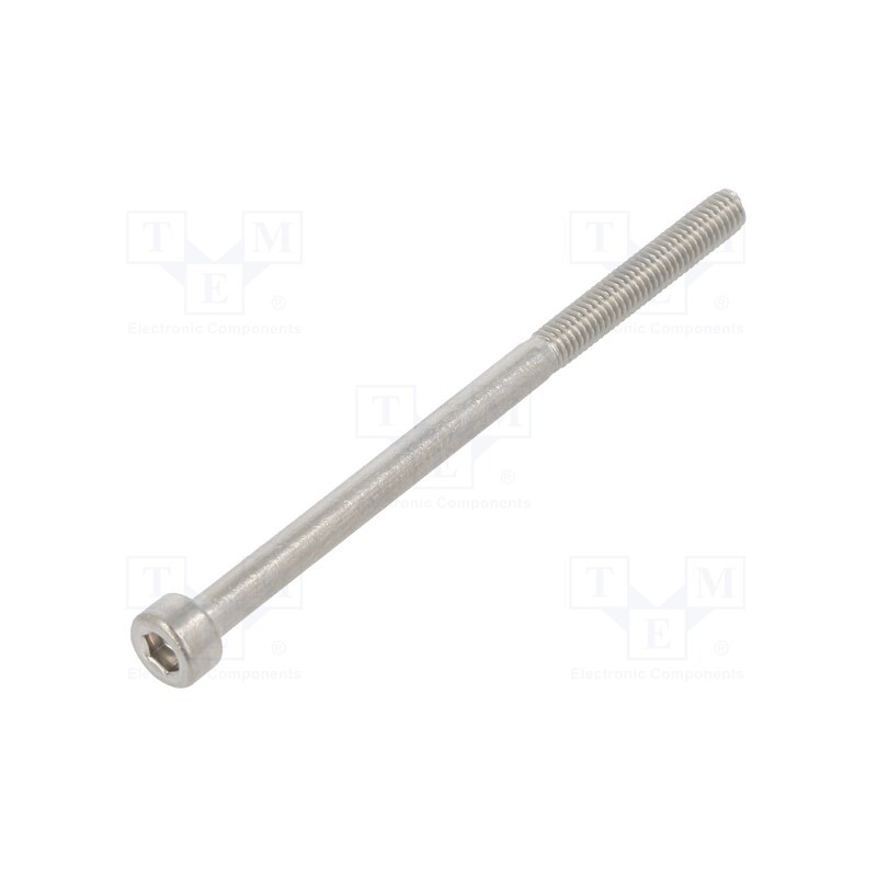 100 pcs x KRAFTBERG - M3X50/D912-A2 - Screw, M3x50, 0.5, Head: cheese head, hex key, HEX 2,5mm, DIN 912