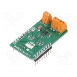 1 pcs x MIKROE - H-BRIDGE CLICK - Click board, motor driver,H bridge, GPIO, MC34933, 3.3VDC,5VDC