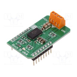 1 pcs x MIKROE - BUCK 2 CLICK - Click board, DC/DC converter, GPIO, MIC45404, prototype board