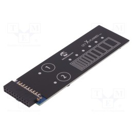 1 pcs x MICROCHIP TECHNOLOGY - ATQT7-XPRO - XPRO module, extension board, capacitive keypad