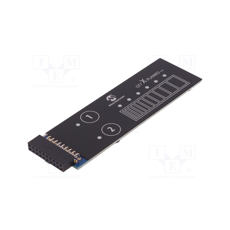 1 pcs x MICROCHIP TECHNOLOGY - ATQT7-XPRO - XPRO module, extension board, capacitive keypad