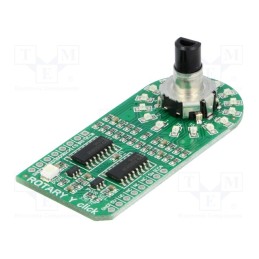 1 pcs x MIKROE - ROTARY Y CLICK - Click board, rotary encoder,LED matrix, SPI, EC12D, 3.3VDC,5VDC