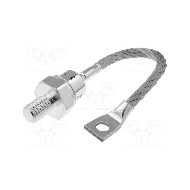 1 pcs x SEMIKRON DANFOSS - SKN 100/04 02235150 - Diode: rectifying, 400V, 1.55V, 100A, anode to stud, DO205AC,E13