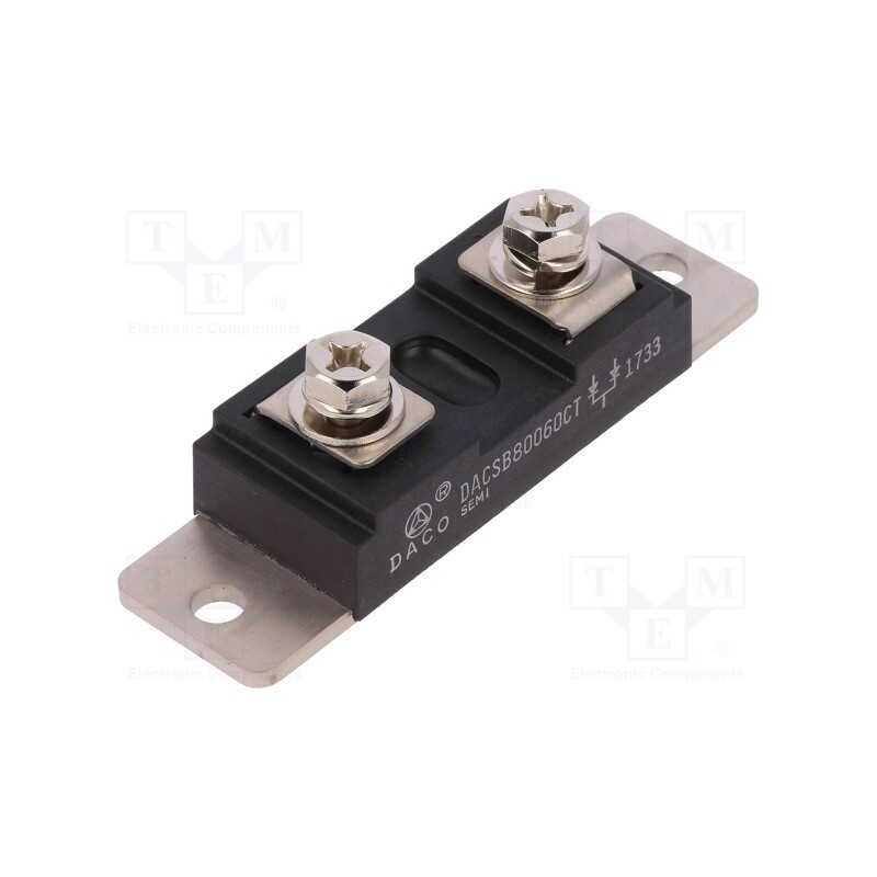 1 pcs x DACO Semiconductor - DACSB80060CT - Module: diode, double,common cathode, 600V, If: 400Ax2, Ifsm: 3kA