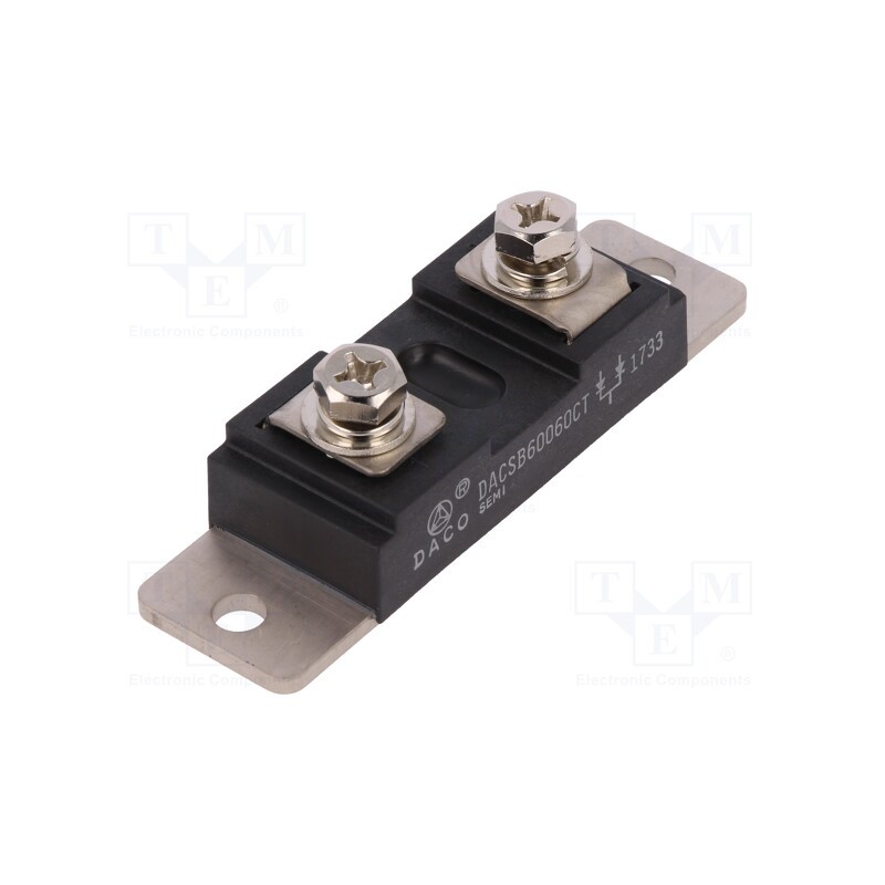 1 pcs x DACO Semiconductor - DACSB60060CT - Module: diode, double,common cathode, 600V, If: 300Ax2, Ifsm: 2.5kA