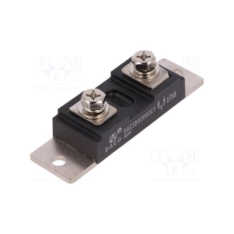 1 pcs x DACO Semiconductor - DACSB40060CT - Module: diode, double,common cathode, 600V, If: 200Ax2, screw, SiC