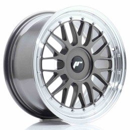 JR Wheels JR23 17x8 ET20 45 BLANK Hyper Gray in Mac