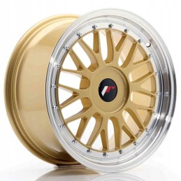 JR Wheels JR23 17x8 ET20 45 BLANK Gold in Machined
