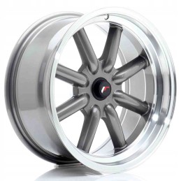 JR Wheels JR19 17x8 ET 20 0 BLANK Gun Metal