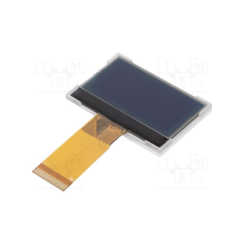 1 pcs x DISPLAY ELEKTRONIK - DEM 128064U SBH-PW-N - Display: LCD, graphical, 128x64, STN Negative, 50x34x4.5mm, 1.9'