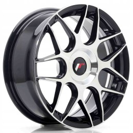 JR Wheels JR18 17x7 ET20 40 Blank Machined Black