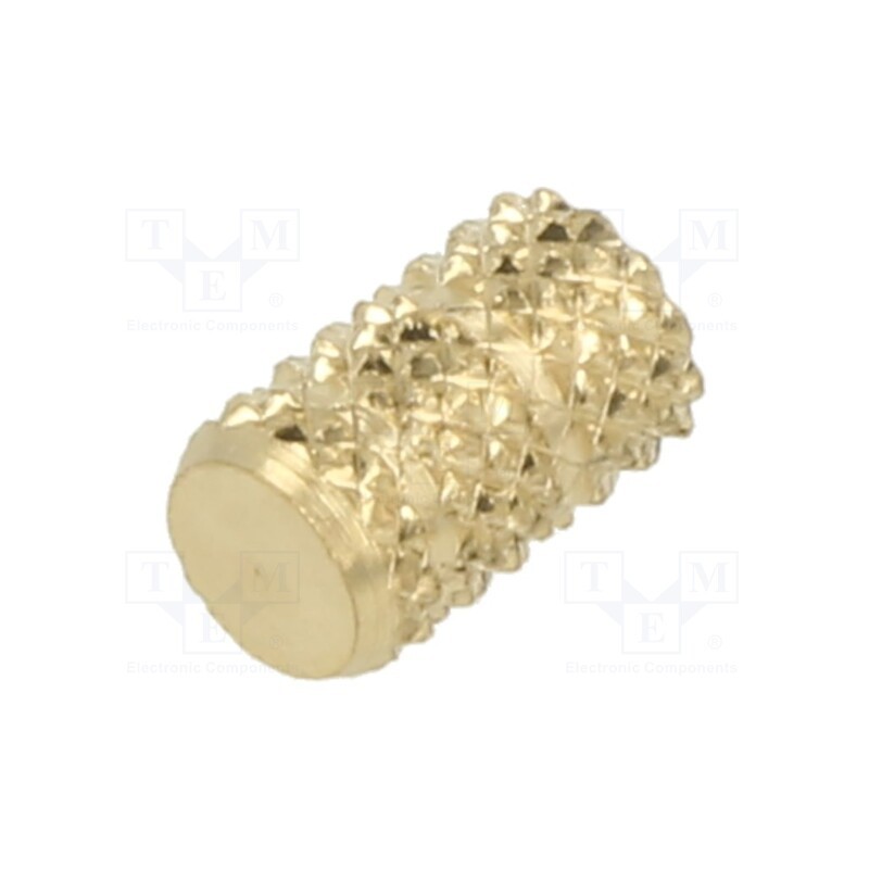 100 pcs x TAPPEX - 118M3 - Threaded insert, brass, M3, BN 37875, L: 7.45mm, HiMOULD®