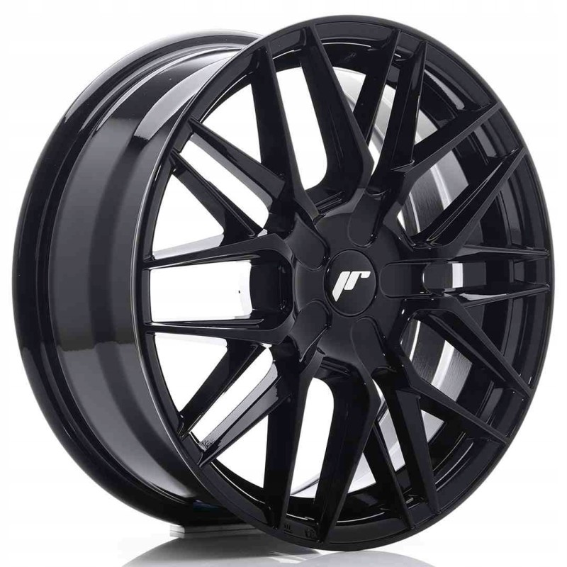 JR Wheels JR28 17x7 ET20 45 BLANK Glossy Black