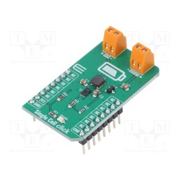 1 pcs x MIKROE - SINGLE CELL CLICK - Click board, battery manager, GPIO, MCP16251,MCP1811A, 3.3VDC
