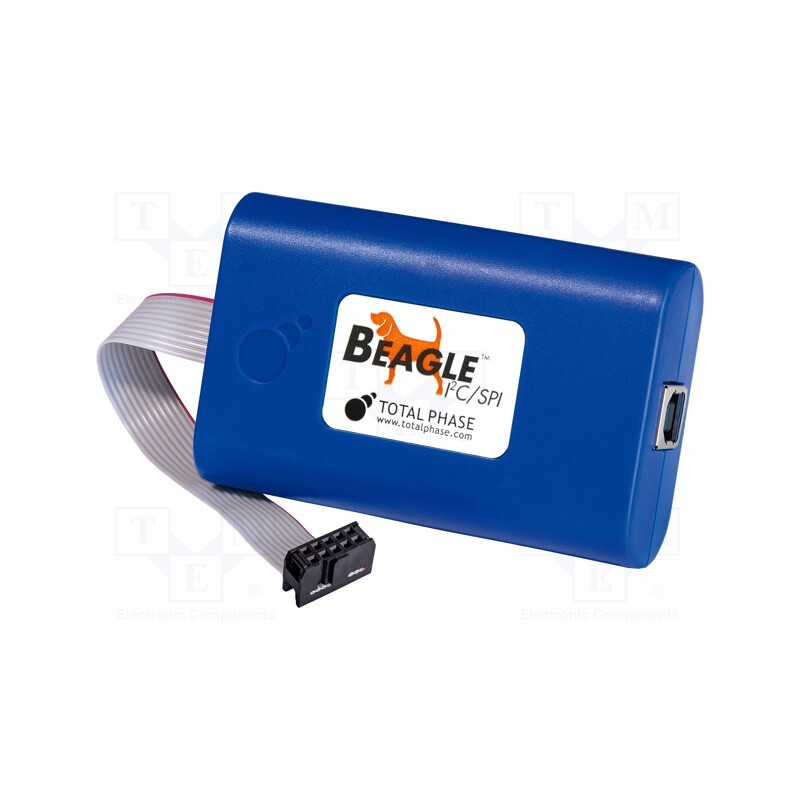 1 pcs x TOTAL PHASE - BEAGLE I2C/SPI PROTOCOL ANALYZER - Dev.kit: protocol analyser, IDC10,USB B, I2C,MDIO,SPI,USB 2.0