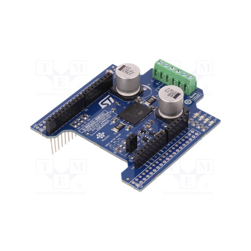 1 pcs x STMicroelectronics - X-NUCLEO-IHM03A1 - Expansion board, SPI, powerSTEP01, pin strips,screw terminal