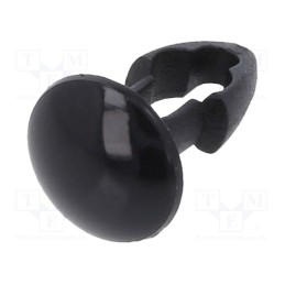 100 pcs x KEYSTONE - 3302 - Rivet, polyamide, Rivet diam: 3.2mm, L.rivet: 4mm, black, UL94V-2