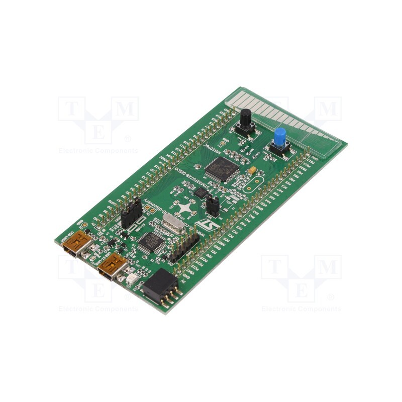 1 pcs x STMicroelectronics - 32F072BDISCOVERY - Dev.kit: STM32, STM32F072RBT6, pin strips,USB B mini