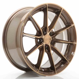 JR Wheels JR37 17x8 ET20 40 5H BLANK Platinum Bron
