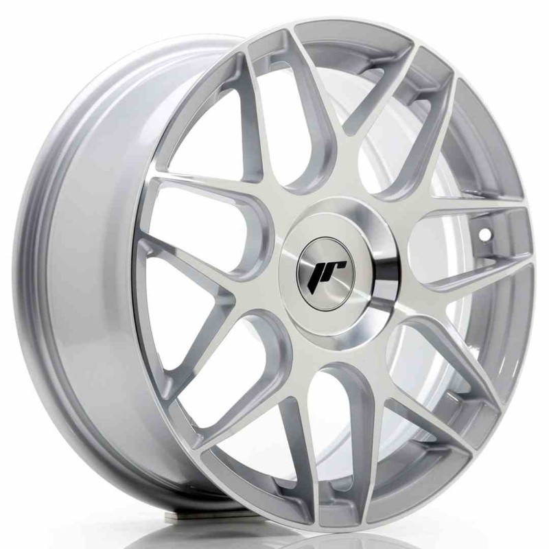 JR Wheels JR18 17x7 ET20 40 Blank Machined Silver