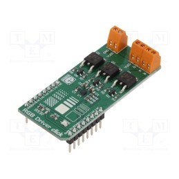 1 pcs x MIKROE - RGB DRIVER CLICK - Click board, RGB LED strip driver, I2C, NCP5623B, 3.3VDC,5VDC